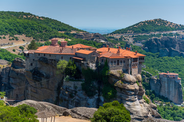 Fototapeta na wymiar Greece Monastery at Meteora