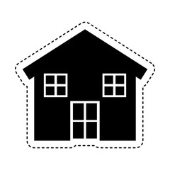 exterior house isolated icon vector illustration design
