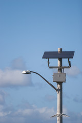 Solar powered street lamp