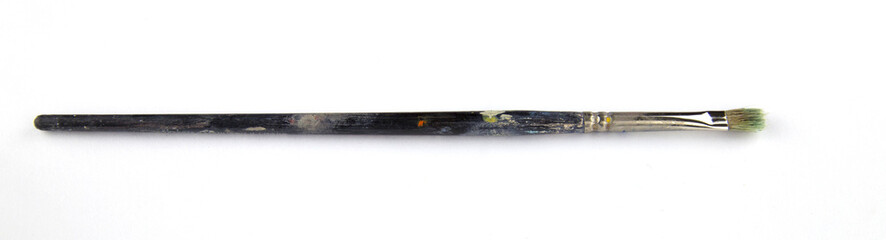 painting brush on isolated white background