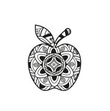 Download "Vector illustration of black and white mandala cock for ...
