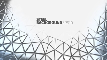 Steel background. Iron surface. Strong metallic banner