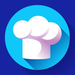 Pure white restaurant chef hat