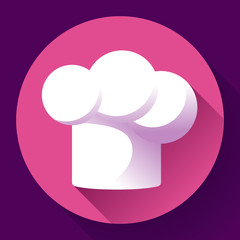 Pure white restaurant chef hat