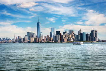 Fototapeta na wymiar Skyscrapers in Lower Manhattan, New York City