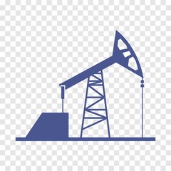 Installation for oil vector icon