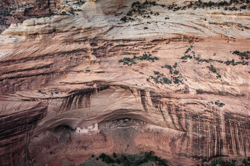 Cliff dwelling at Canyon de Chelley, Canyon del Muerto, Mummy Ca