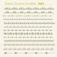 Obraz premium Hand drawn dividers and borders