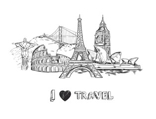 Travel Sketch Poster