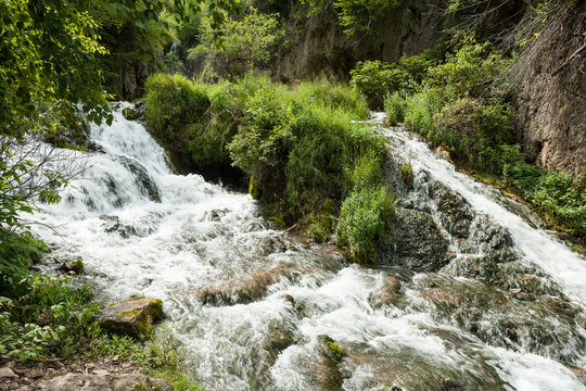 River At Spearfish Canyon, Black Hills, SD