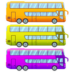 Touristic Double Decker Sightseeing Bus Collection