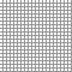 Vector Metal grid seamless on white