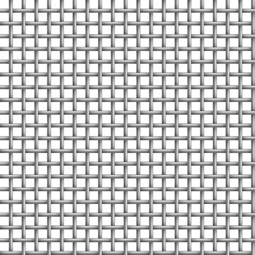 Vector Metal grid seamless on white