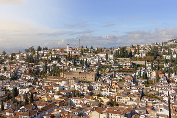 Fototapeta na wymiar Cityscape of Granada