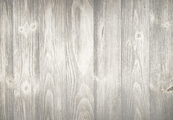 Obraz premium Old weathered wood surface with long boards lined up. Wooden planks on a wall with grain and texture. Light neutral tones with age.