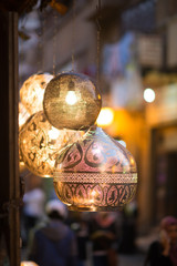 The old lantern in Khan Khalili bazaar - Cairo, Egypt
