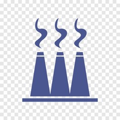 smokestacks vector icon