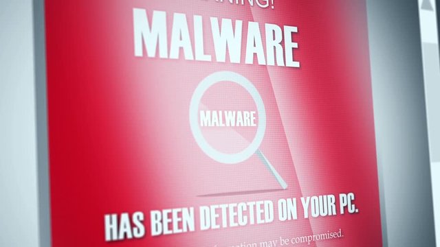 Computer Malware Pop Up Dialogue Box 
