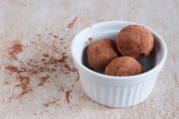 Handmade vegan date balls