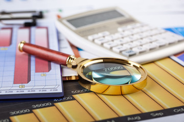 Business Objects in the office on the table