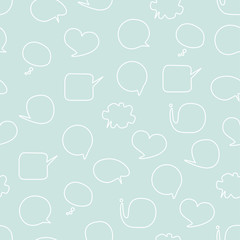 Speech bubbles seamless pattern