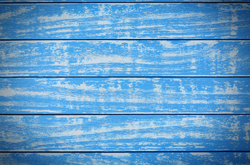 wooden background of blue and white colors with vignetting