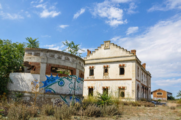 Abandoned railway stations, Fitero, Navarra, Spain