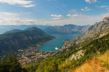 Fototapeta na wymiar Montenegro Postcard, Kotor Bay