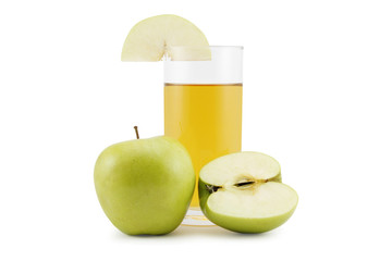 Green apple and drink