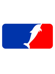 Cool logo symbol sport red blue swimming delfin cute cute © Style-o-Mat-Design