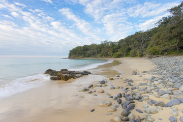 Noosa National Park beach in Queensland, Australia on a clear day