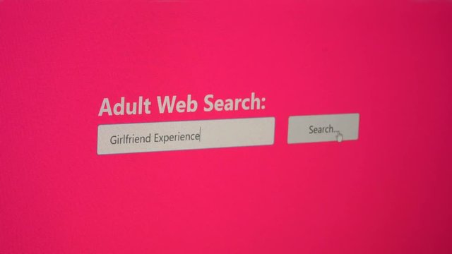 Looking for a Girlfriend Experience service using Adult Internet Search Engine, users fills out the form and hits the search button