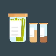 Jar with cooking spices vector illustration.