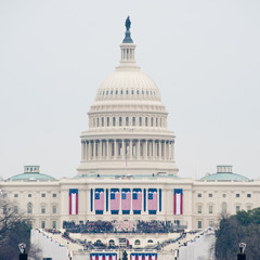Fototapeta na wymiar U.S. Capitol on Inauguration Day 2017