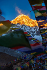 Fototapeta premium Annapurna I (8,091m) at sunrise from Annapurna base camp ,Nepal.