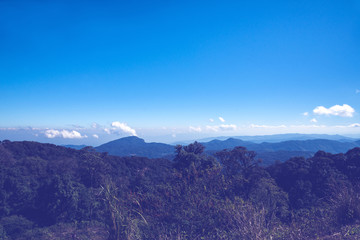 Fototapeta premium Background natural landscape view on the mountains.