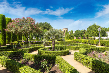 Gardens at the Alcazar  in Cordoba