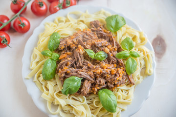 Pasta mit Bolognese Sauce