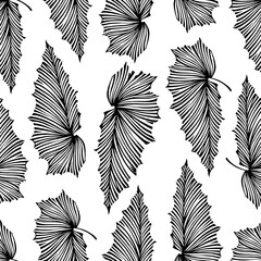 Trendy tropical seamless pattern. 