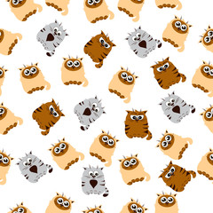Fototapeta premium illustration of a Cute cat