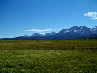 Naklejka premium Idaho Sawtooth Mountains V