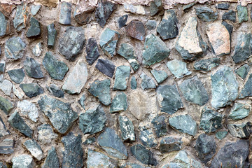 Old stone foundations and wall