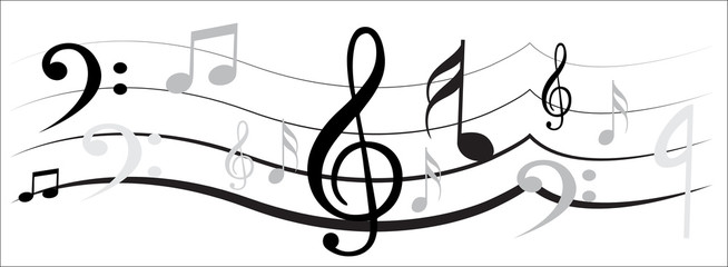 Music Note with Music Simbols - 134080748