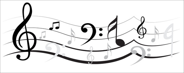 Music Note with Music Simbols
