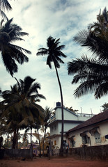Fototapeta na wymiar Hotel in tropics