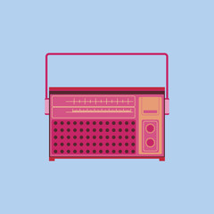 Retro Radio icon vector
