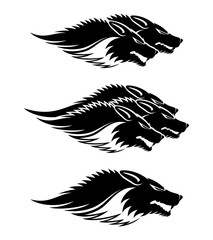 Wolves signs.