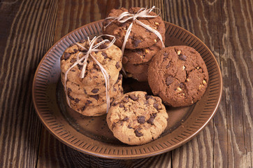 Cookies with chocolate