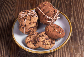 Cookies with chocolate