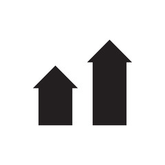 Fototapeta premium arrow up icon illustration